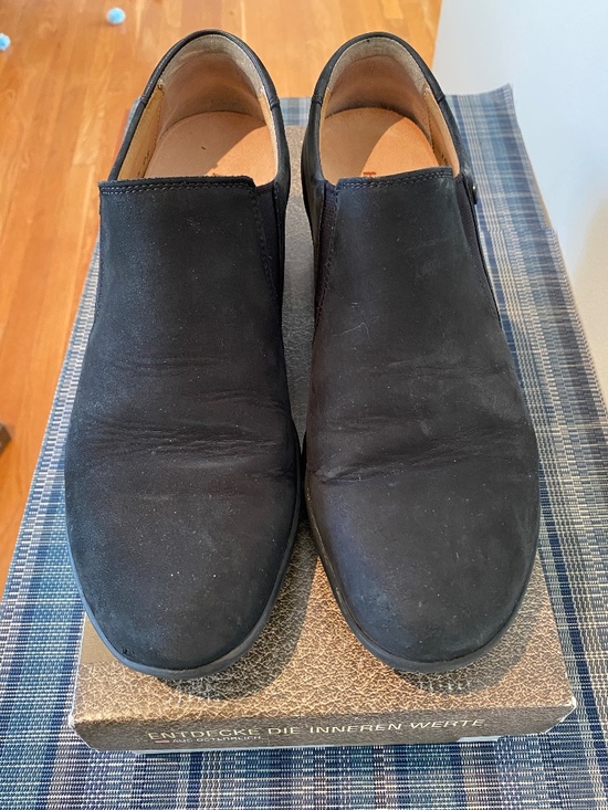Hartjes Shoes - HARTJES Slip On Comfort Shoe XS City Classic Black Suede Size 8.5